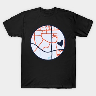 Auburn University Campus Map T-Shirt